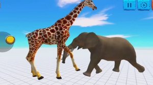 БИТВА КОМАНД ЖИРАФОВ И СЛОНОВ 🔥😱 Animal Revolt Battle Simulator