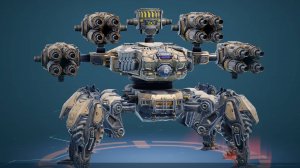 Защитный купол G.A.S. на роботе Ravager в игре War Robots