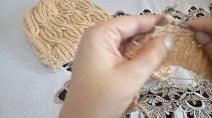 Красивая женская шапка без отворота. МК. Вязание спица