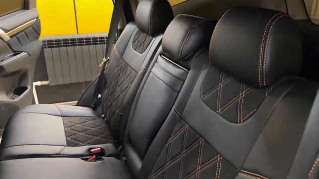 Чехлы на Mitsubishi Pajero Sport 3: итальянская экокожа и алькант? смотреть онлайн