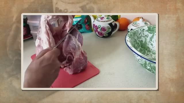 Нарезка мяса. Этот процесс доверяю своему мужу