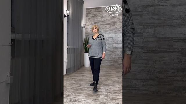 Кофта 763-01 #женскаяодежда #большиеразмеры #обзор #кофта смотреть онлайн