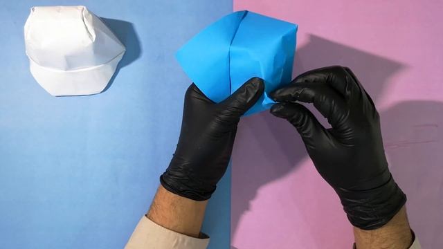 Как сложить бумажную шапку Сложить бумажную шапку смотреть онлайн