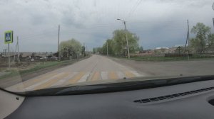 Кемеровская обл. с.Новопестерёво. ( центральная улица)  Российская глубинка.   17.05.2025 г.
