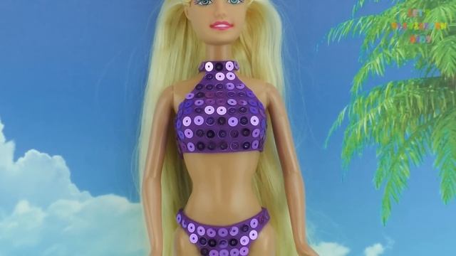 Play Doh Barbie Swimwear | Summer Beach Fashion | Barbie Swimsuits | Барби Купальник? смотреть онлайн