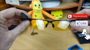 Жёлтые фотохромные поляризованные очки для вечернего и ночного вождения с алиэкспресс.