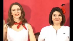 Красивые девушки "Самотлора" маршируют!