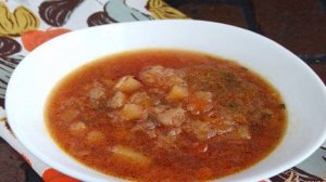 Постный борщ