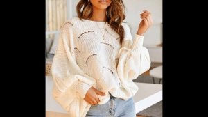 Описание и схемы вязания спицами женских джемперов