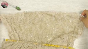 Джемпер "Ажурные листики" из мохера