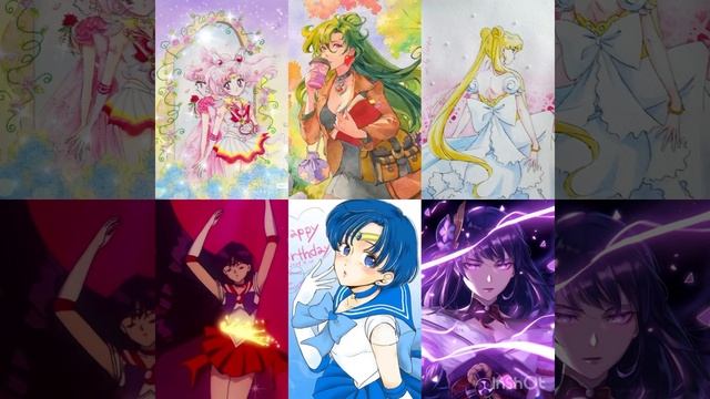 Сатурн,Меркурий,Марс,Сейлор Мун,Чибиуса и Плутон песн? смотреть онлайн