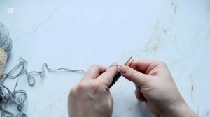 Набор петель методом Джуди Беккер на двойное полотно.