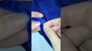 Потайной шов , обработка горловины, бархат