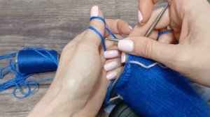 МК Перчатки спицами из пуха норки.