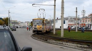 Трамвай Tatra T6B5SU-3154 в тематическом окрасе.