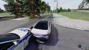 BeamNG.drive - РУССКАЯ ЭКШЕН ПОГОНЯ от копов  на русской карте