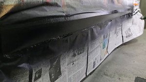 Окраска порога с нанесением "шубы"