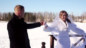 Зимний свадебный клип