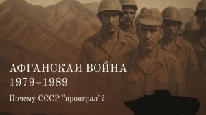 Афганская война. Почему СССР "проиграл"?