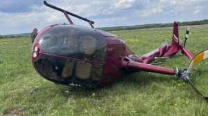 Вертолет совершил жесткую посадку в Московской области