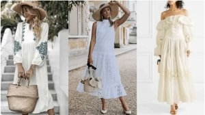 МОДНЫЕ ЛЕТНИЕ БЕЛЫЕ ПЛАТЬЯ И САРАФАНЫ ИЗ ХЛОПКА💖 ЖЕН?