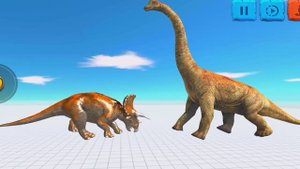 БИТВА ТРИЦЕРАТОПСОВ И БРАХИОЗАВРОВ 🔥😱 Animal Revolt Battle Simulator