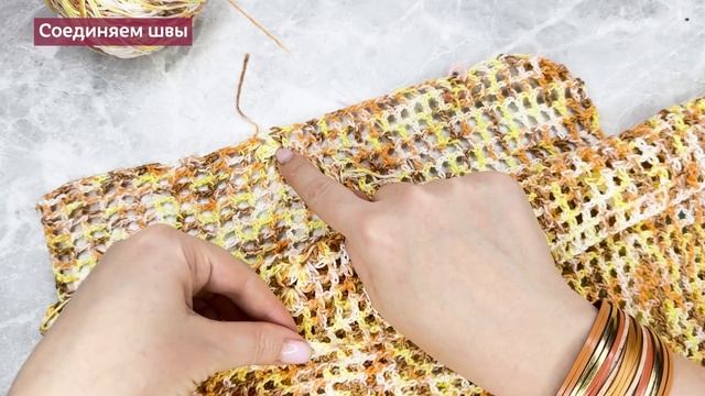 Красивая футболка сеточкой. МК по вязанию крючком для