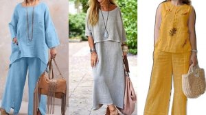 МОДНЫЕ ЛЬНЯНЫЕ КОСТЮМЫ 💕ОРИГИНАЛЬНЫЕ МОДЕЛИ И ФАСОН?