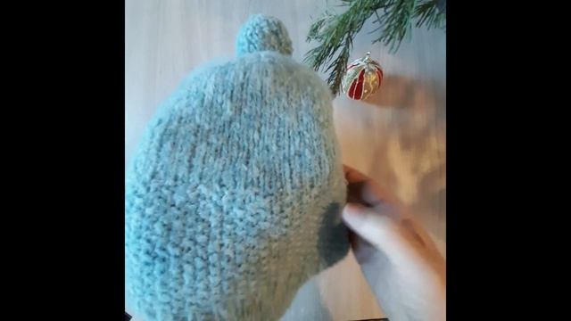 Комплект из беби альпаки шапочка и варежки. Ручная вя? смотреть онлайн