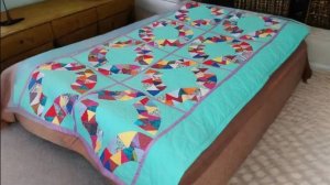 Покрывало-одеяло пэчворк Нью-Йорк Бьюти