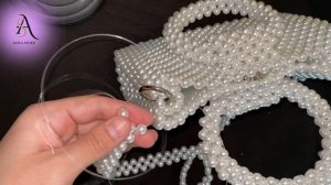 ну.. это не сложно / из бусин ремешок для сумки