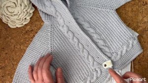 МК Вязание кофточки с капюшоном, для детей от 1 до 4 мес?