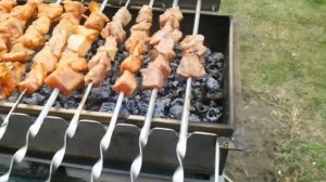 Мангал с автоповоротом шампуров своими руками.Grill skewers with Auto-rotate, with their own hands.