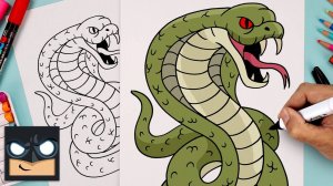 Как нарисовать КОБРУ (БЕЗ ЛИШНИХ СЛОВ)