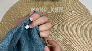 Вяжем японское плечо спицами / Горловина по спинке уко