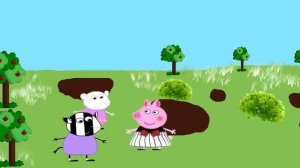 Мультик Свинка Петта упала в лужу и испачкала новое пл