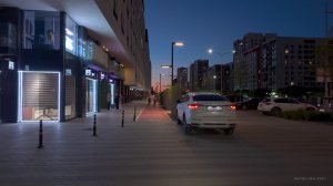 Тюмень. Европейский микрорайон, квартал. Теплый вечер | Russia | Night City