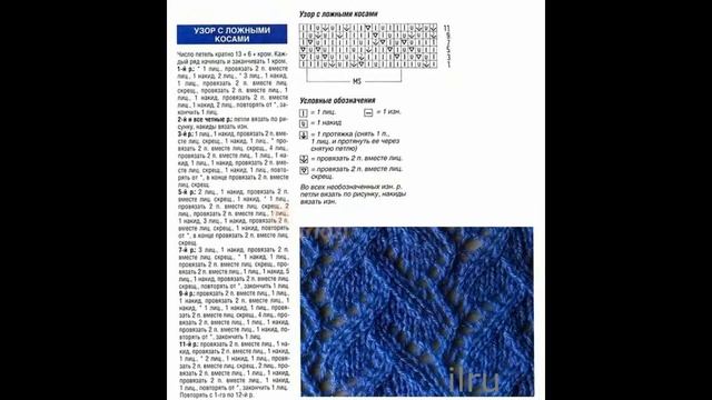 Узоры Спицами Вязание на Спицах смотреть онлайн