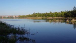 Красноярск. Набережная Енисея. Коммунальный мост. май25