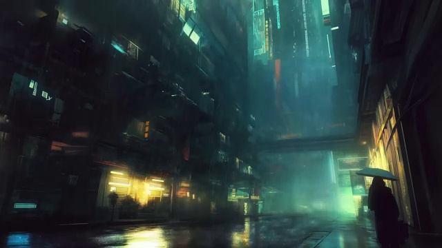 💿👽STREET - SCI-FI Ambience Calm Cyberpunk Ambient смотреть онлайн