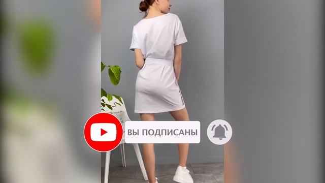 Женское летнее платье с сумочкой на поясе смотреть онлайн