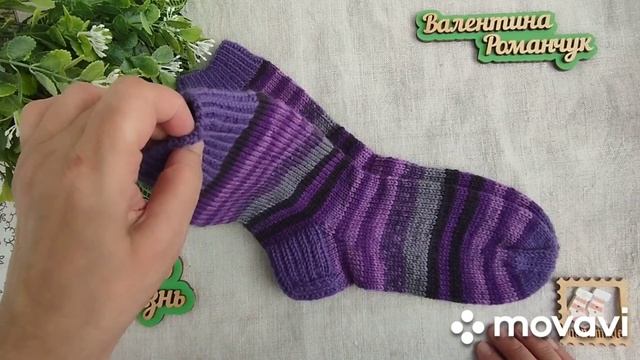 Вязание. 🧶🧦НОСКИ "ФИОЛЕТ" в коллекцию "WOOLTIME ". Готовая