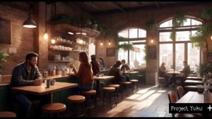 Песня о надежде. В маленькой кафешке.