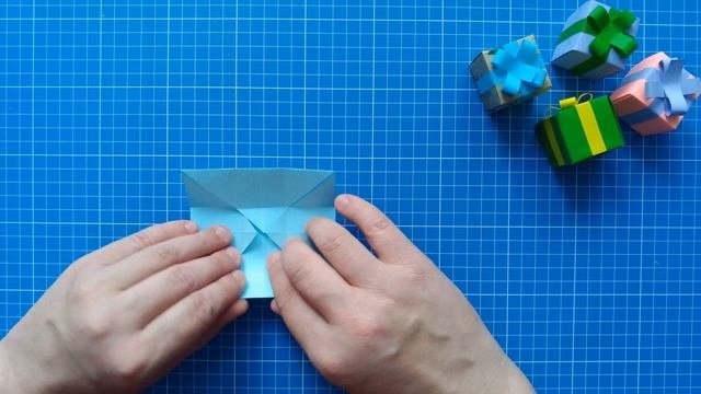 Оригами коробочка для новогоднего подарка | Origami Box For New Year's Gift