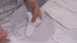 Рукавицы из рукавов болоневой куртки