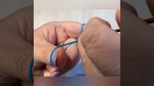 Красивый набор петель для платочной вязки. От клубка .