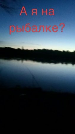 А я на рыбалке!