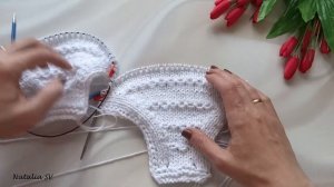 Детский нарядный боди спицами🌺 Подробный Мастер - кл?