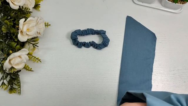 Бант из ткани на резинке. Hair bow elastic. DIY. Бантик для волос