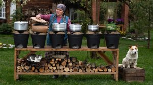 Строительство Печей-Ведёрок и Приготовление Деревенского Свадебного Салата